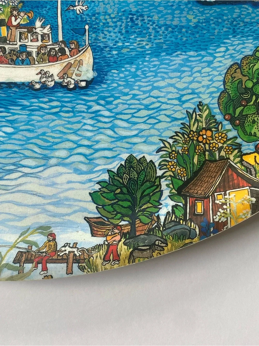 Bengt Elde Stockholm Tray Melamine 13” Swedish Folk Art Mid Century Mod Sweden